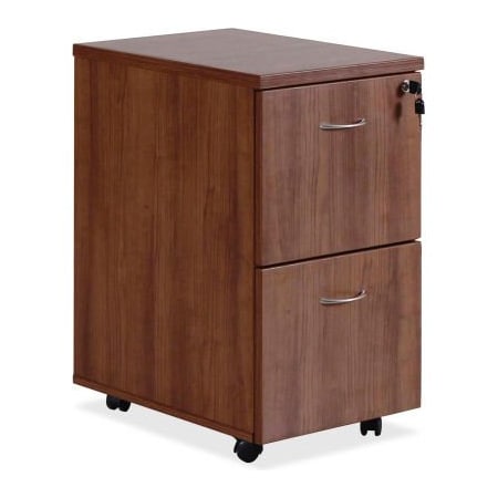 Lorell Lorell Mobile Pedestal - 15.8" x 22" x 28.4" - Walnut - Essentials Series 69984